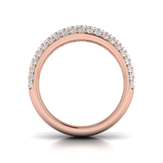 Diamond Multi-Row Statement Ring