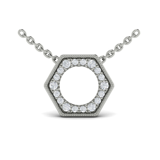 Diamond Pendant from SERAFINA Collection in Platinum