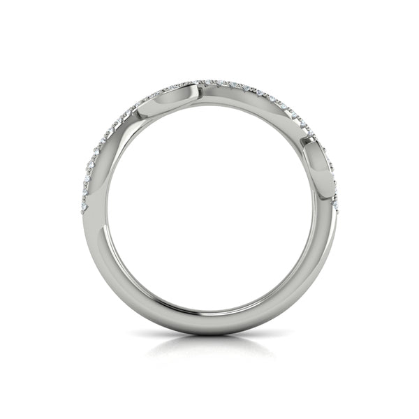 Stackable Bands Wedding Band in Platinum by Vlora Bridal