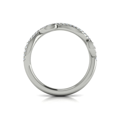 Stackable Bands Wedding Band in Platinum by Vlora Bridal
