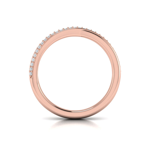 Slim Crossed Stackable Band