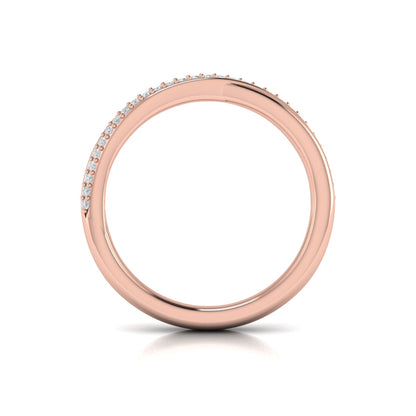 Slim Crossed Stackable Band