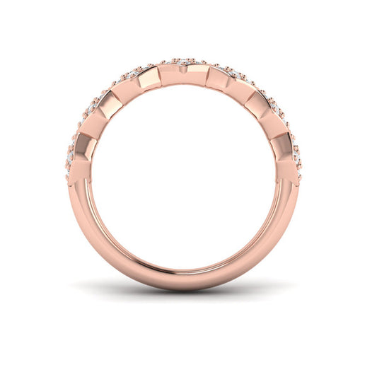 Diamond Cluster Honeycomb Ring