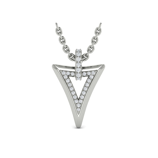 Diamond Open Double Trinity Pendant