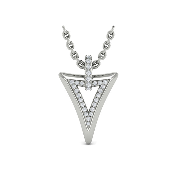 Diamond Pendant from MIRAVEL Collection in Platinum