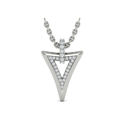 Diamond Pendant from MIRAVEL Collection in Platinum