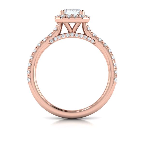 Timeless Halo Emerald Cut Engagement Ring