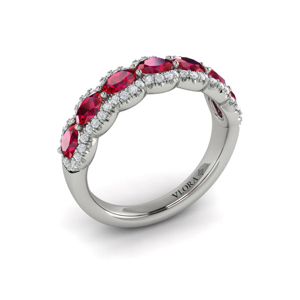 Diamond and Ruby Statement Ring
