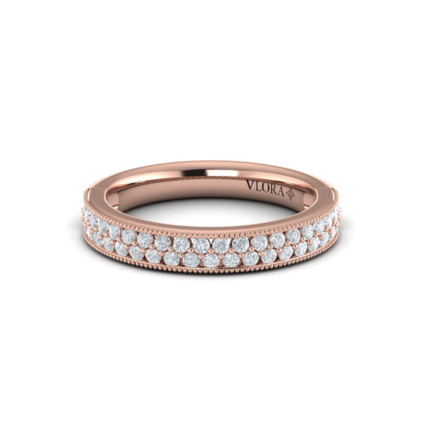 Vintage-Inspired Pave Stackable Band