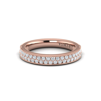 Vintage-Inspired Pave Stackable Band