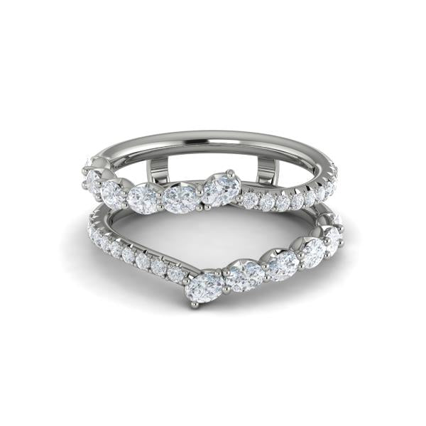 Enhancer Wedding Band in Platinum by Vlora Bridal