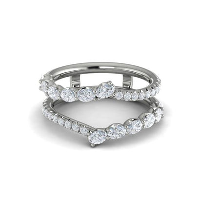 Enhancer Wedding Band in Platinum by Vlora Bridal
