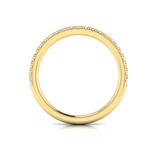 Matching Band for Solitaire Emerald Cut Engagement Ring