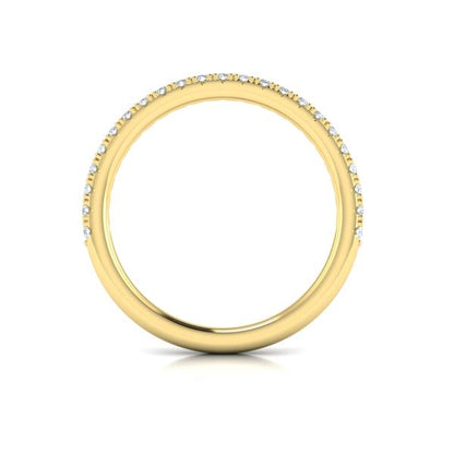 Matching Bands Wedding Band in 14K Yellow Gold by Vlora Bridal