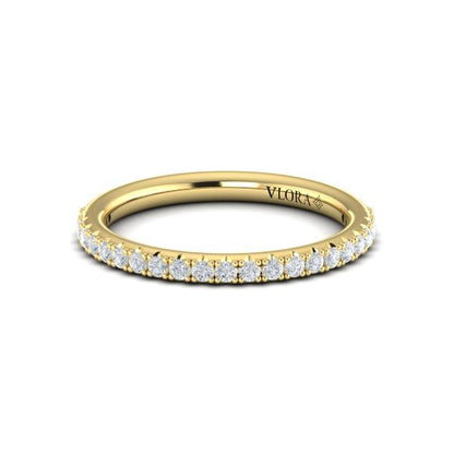 Matching Bands Wedding Band in 14K Yellow Gold by Vlora Bridal