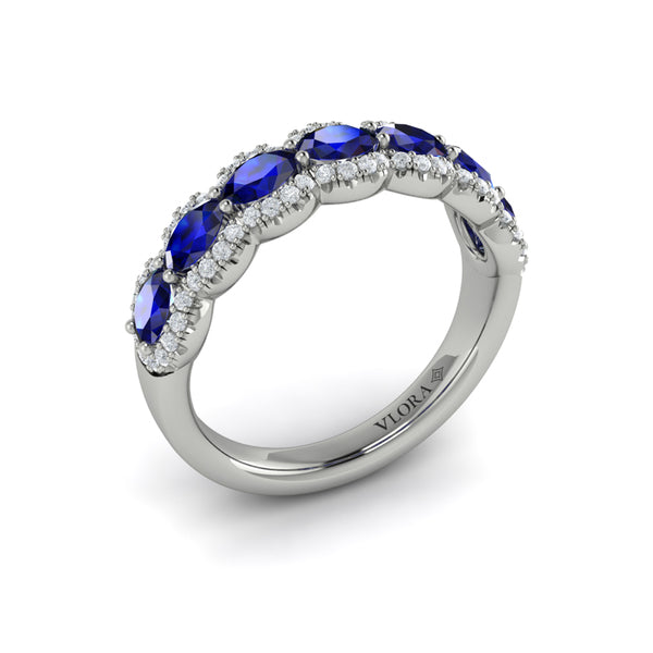 Diamond and Sapphire Statement Ring