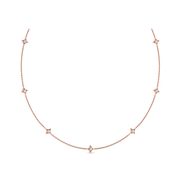 Multi Diamond Vlora Star Necklace