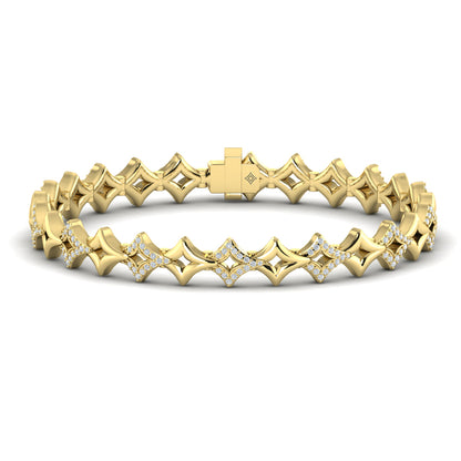 Open Vlora Star Bracelet with Diamonds