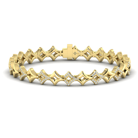 Open Vlora Star Bracelet with Diamonds