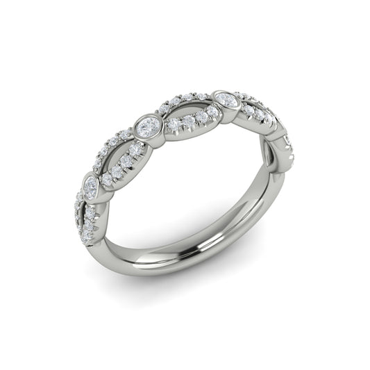 Stackable Bands Wedding Band in Platinum by Vlora Bridal