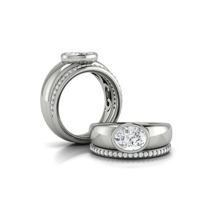 Matching Band for the Sculpted Serenity Engagement Ring