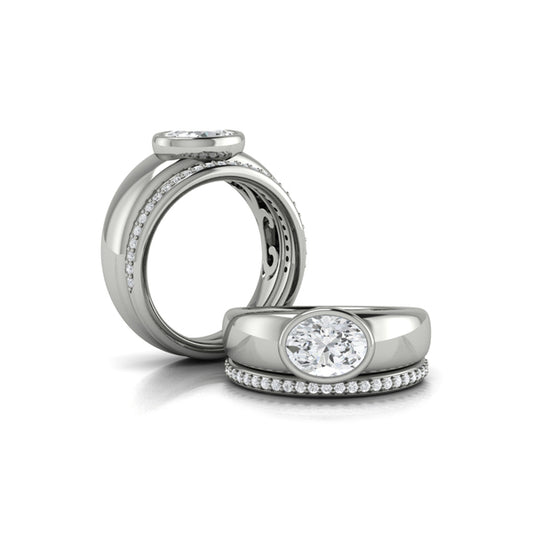 Matching Band for the Sculpted Serenity Engagement Ring