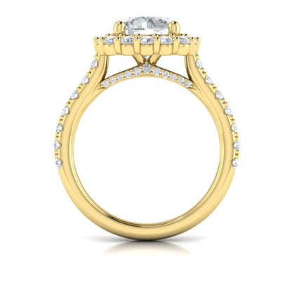 Bloom Halo Round Engagement Ring