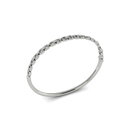 Alternating Diamond Bangle Bracelet