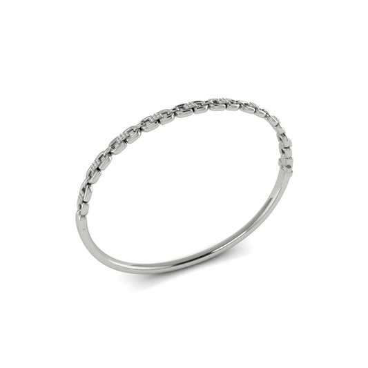 Alternating Diamond Bangle Bracelet