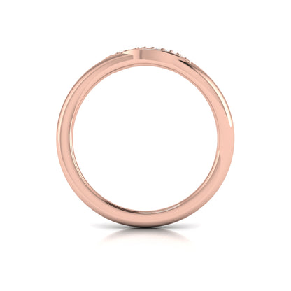 Double Oval Pavé Diamond Ring