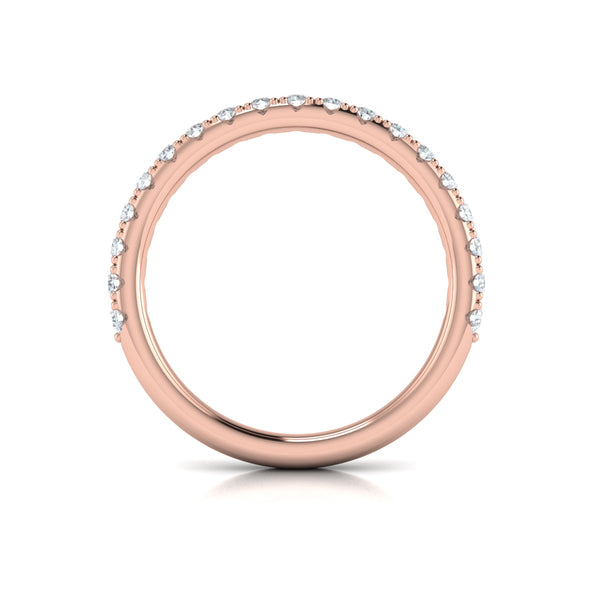 Matching Bands Wedding Band in 14K Rose Gold by Vlora Bridal