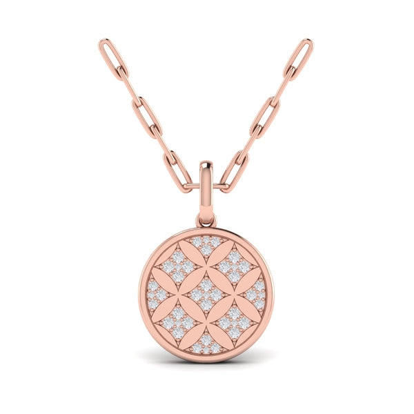 Star Diamonds and Diamond Pendant Necklace
