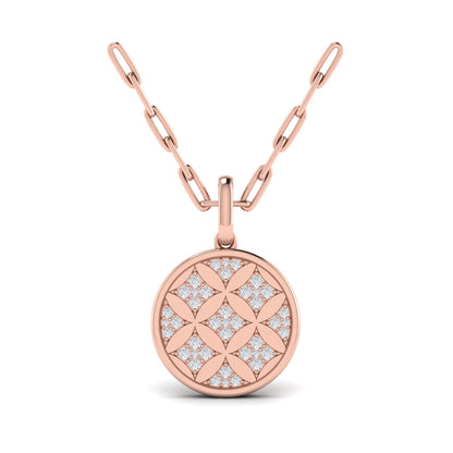 Star Diamonds and Diamond Pendant Necklace