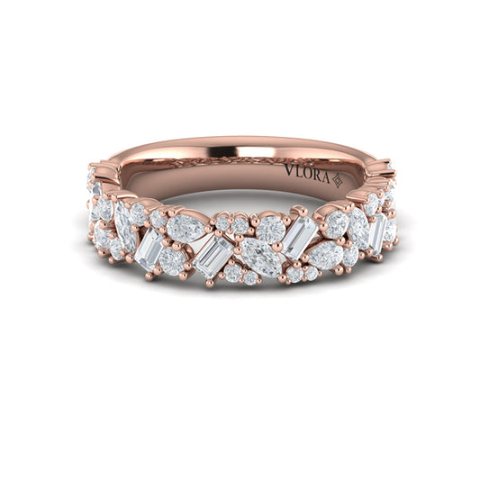 Round, Pear, Marquis and Baguette Diamond Ring