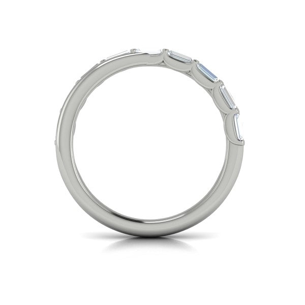 Stackable Bands Wedding Band in 14K White Gold by Vlora Bridal