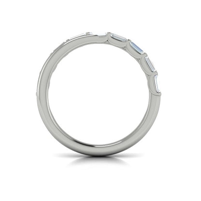 Stackable Bands Wedding Band in Platinum by Vlora Bridal