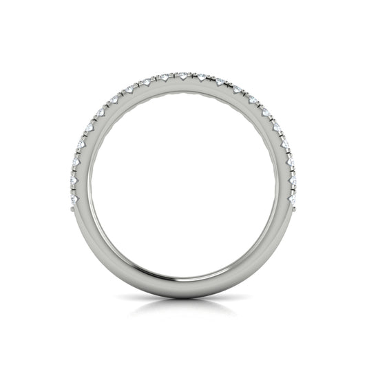 Matching Band for Contoured Bezel Diamond Engagement Ring