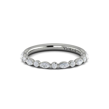 Matching Bands Wedding Band in Platinum by Vlora Bridal