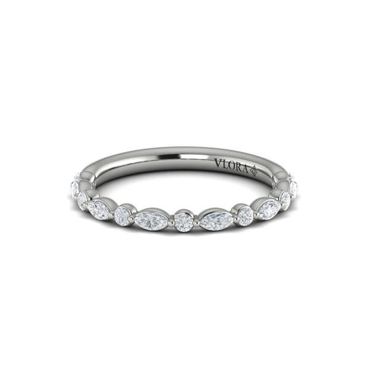 Matching Bands Wedding Band in Platinum by Vlora Bridal