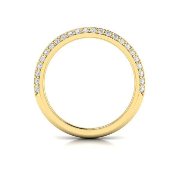 Matching Bands Wedding Band in 14K Yellow Gold by Vlora Bridal