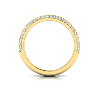 Matching Bands Wedding Band in 14K Yellow Gold by Vlora Bridal