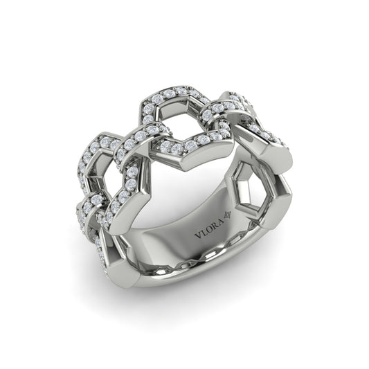 Diamond Link Ring