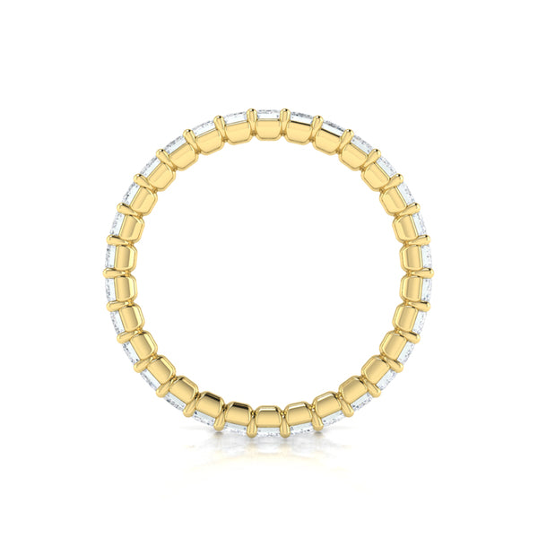 Bold Emerald Cut Eternity Ring