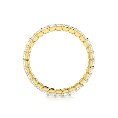 Bold Emerald Cut Eternity Ring