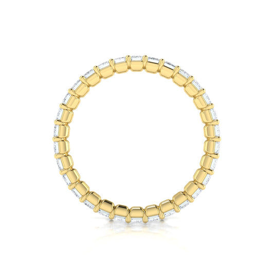 Bold Emerald Cut Eternity Ring