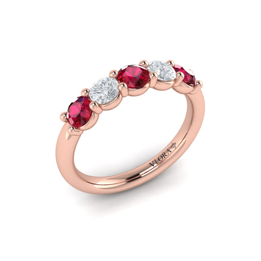 Ruby and Diamond Band