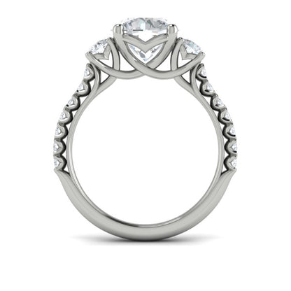 Classic Trio Three Stone Engagement Ring
