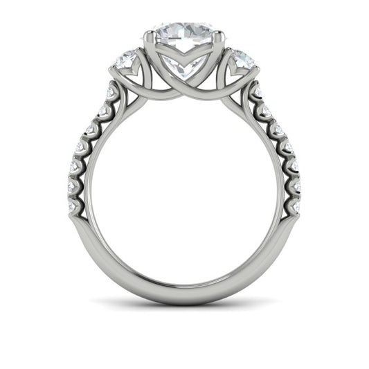Classic Trio Three Stone Engagement Ring