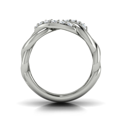 Diamond Interlaced Ring