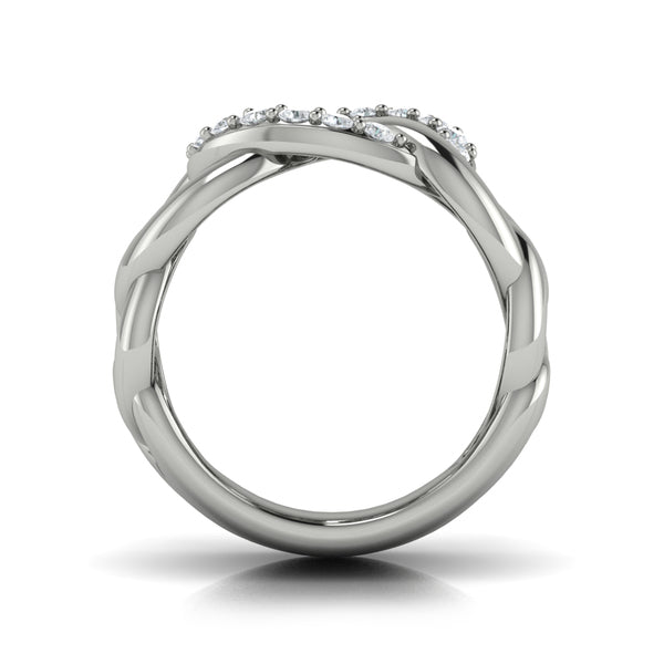 Diamond Interlaced Ring